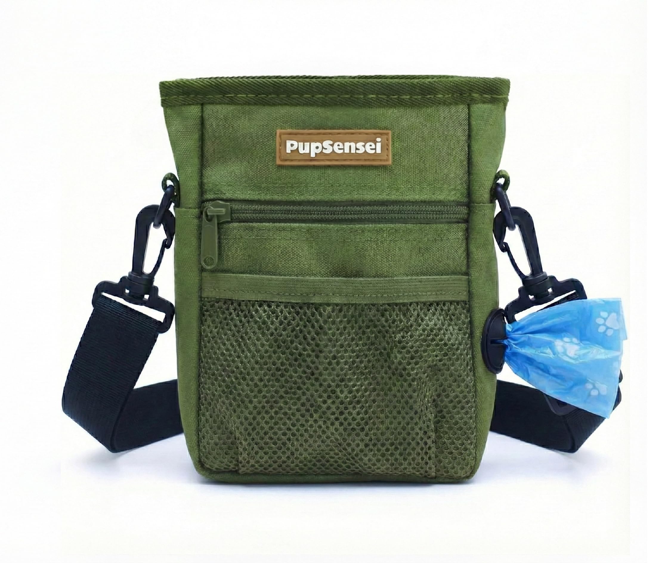 PupSensei bolsa de premios con cierre magnético para entrenamiento sin derrames.