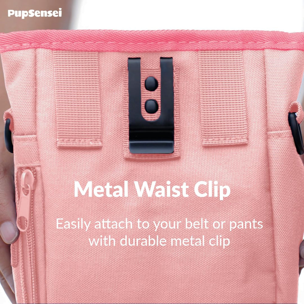 PupSensei bolsillo frontal con cremallera para llaves y accesorios pequeños
