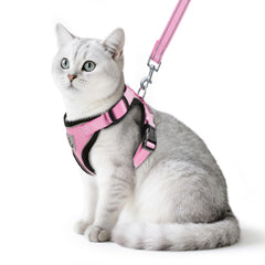 PUPTECK arnés gato malla suave para paseos cómodos al exterior