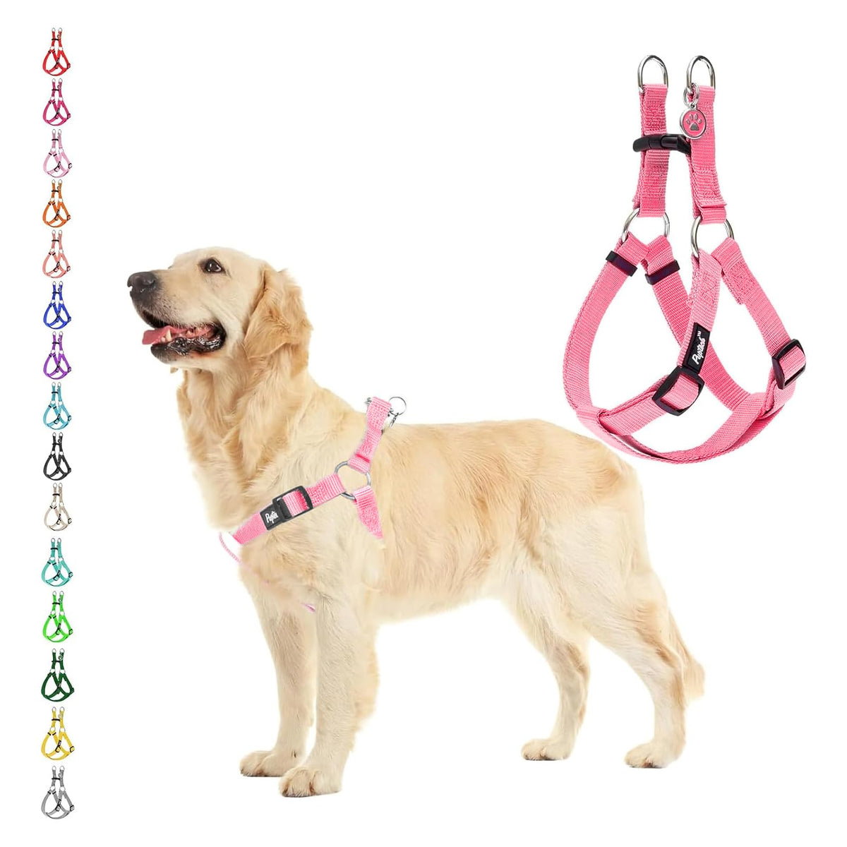 Arnés PUPTECK sin tirón para perro, control cómodo durante paseos.