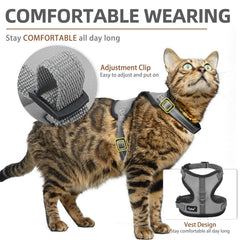 PUPTECK arnés gato con anillos en D resistentes para seguridad.