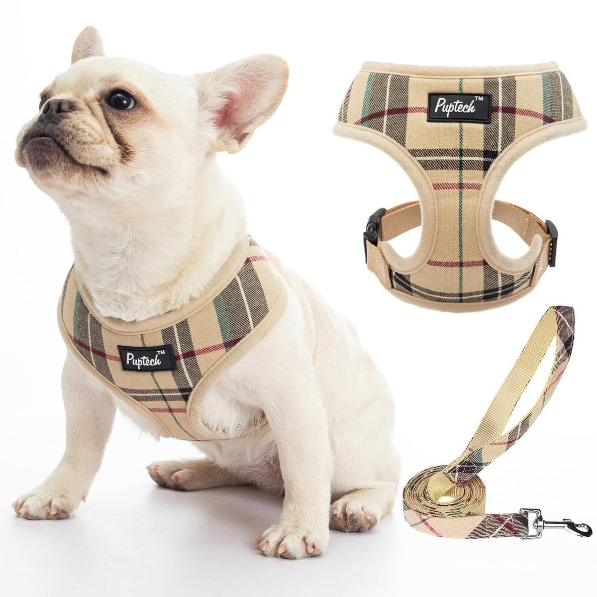 PUPTECK arnés malla suave talla S, cómodo y ligero para paseos diarios