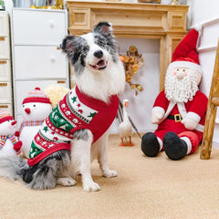 PUPTECK sudadera navidad para perro con ciervo y corazones, perfecto para salidas