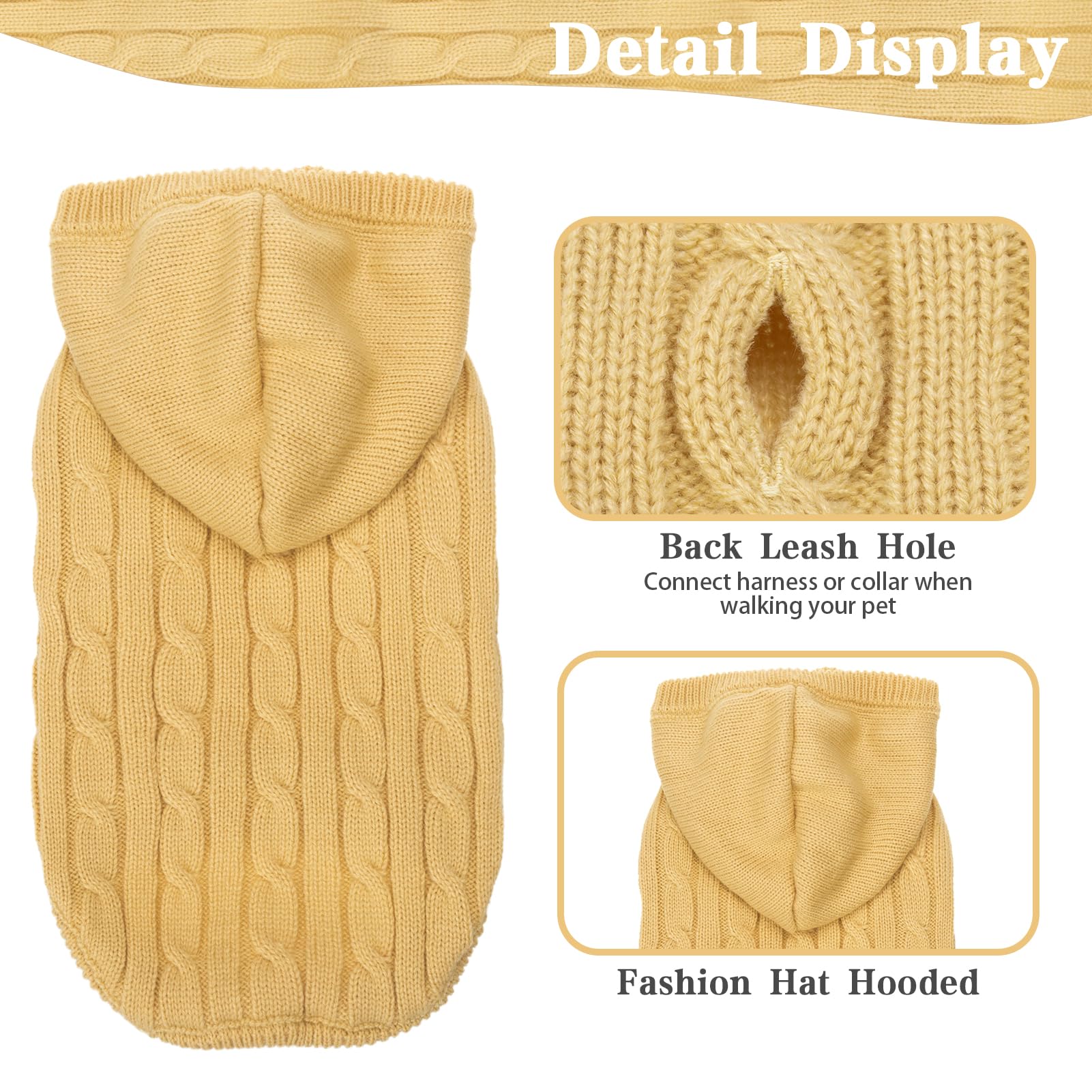 PUPTECK suéter de invierno con capucha, detalle de capucha para mayor abrigo.