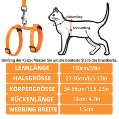 PUPTECK arnés ajuste cuello 21-30 cm seguridad en gatos