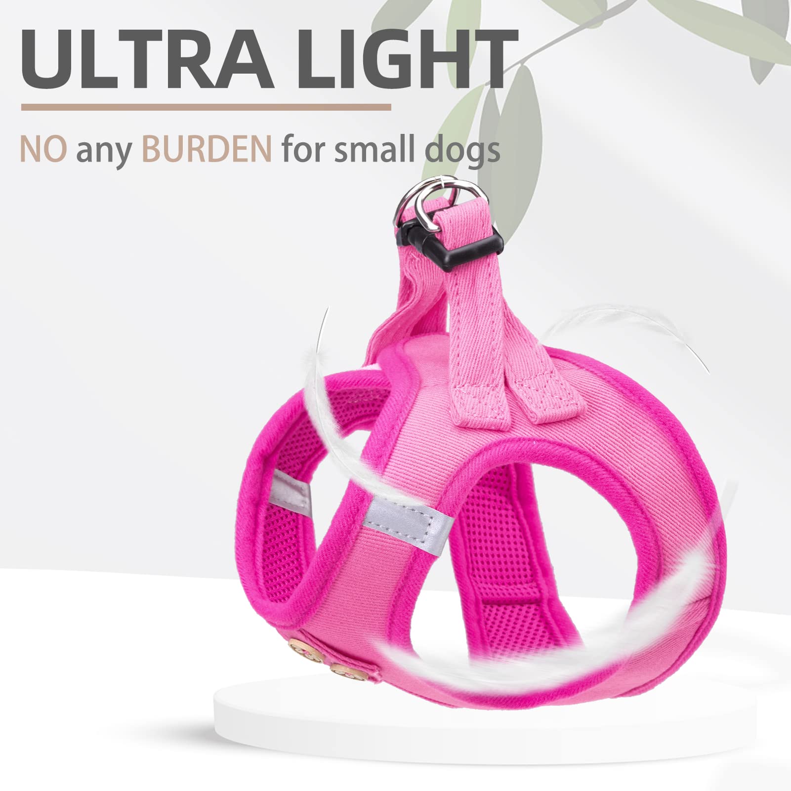 Arnés PUPTECK con malla interior transpirable para perros activos.