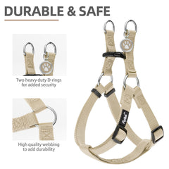 Arnés PUPTECK de nylon duradero para paseos diarios y comodidad