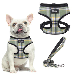 Arnés PupTeck de malla suave con cuadro, ideal para paseos cómodos