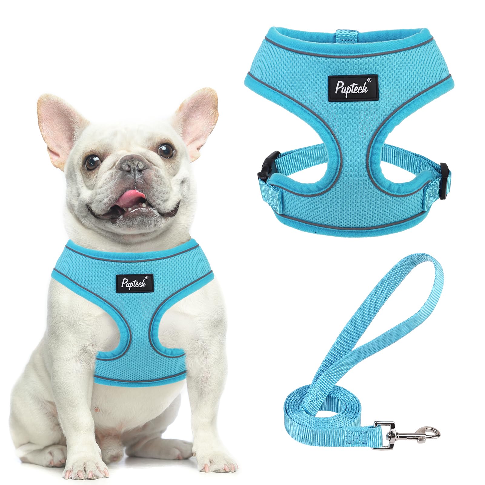 PUPTECK arnés de malla suave frontal, ligero y cómodo para paseos diarios.