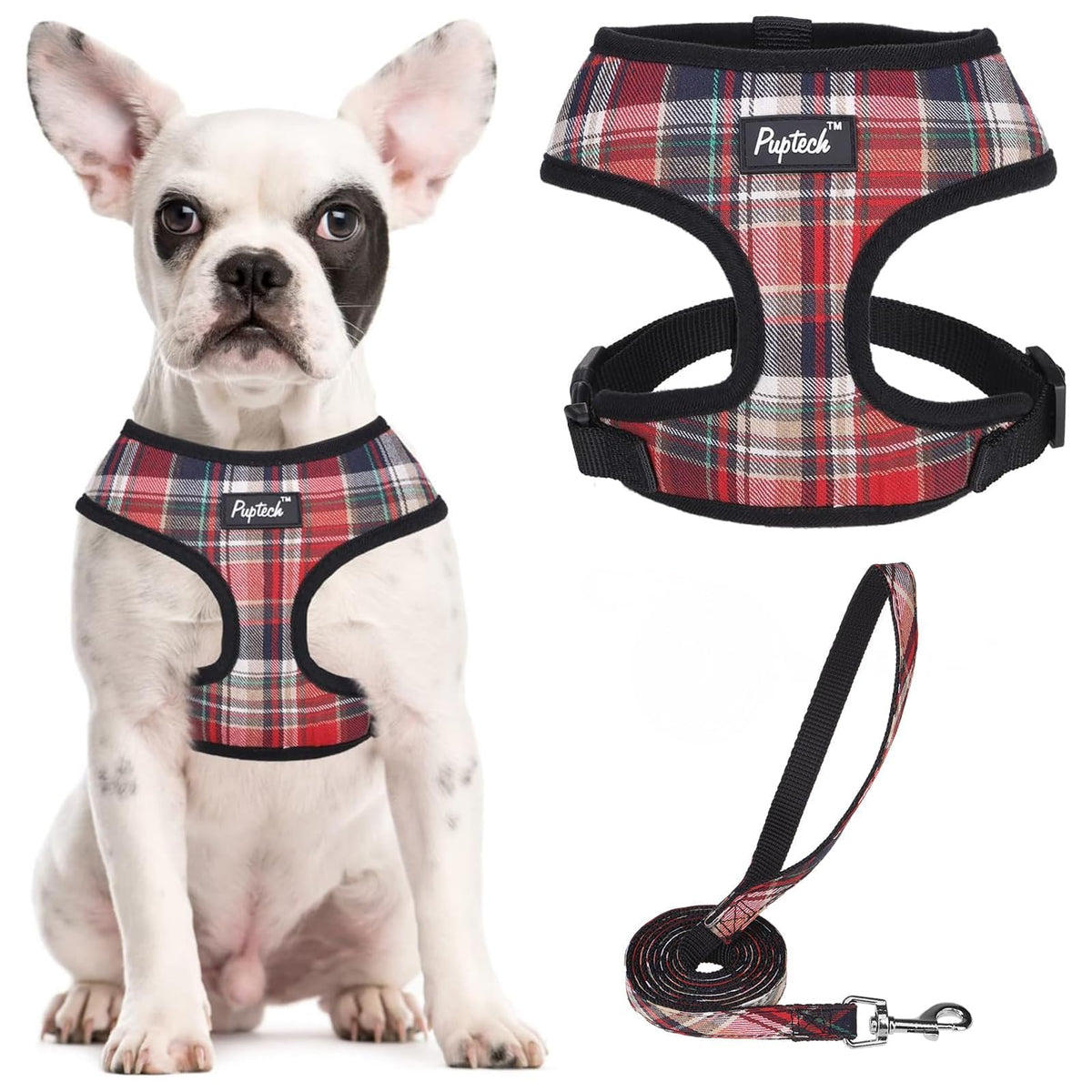 PUPTECK arnés de malla suave para perros, cómodo para paseos diarios