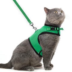 PUPTECK arnés-malla-suave en verde profundo, ideal para paseos cómodos.