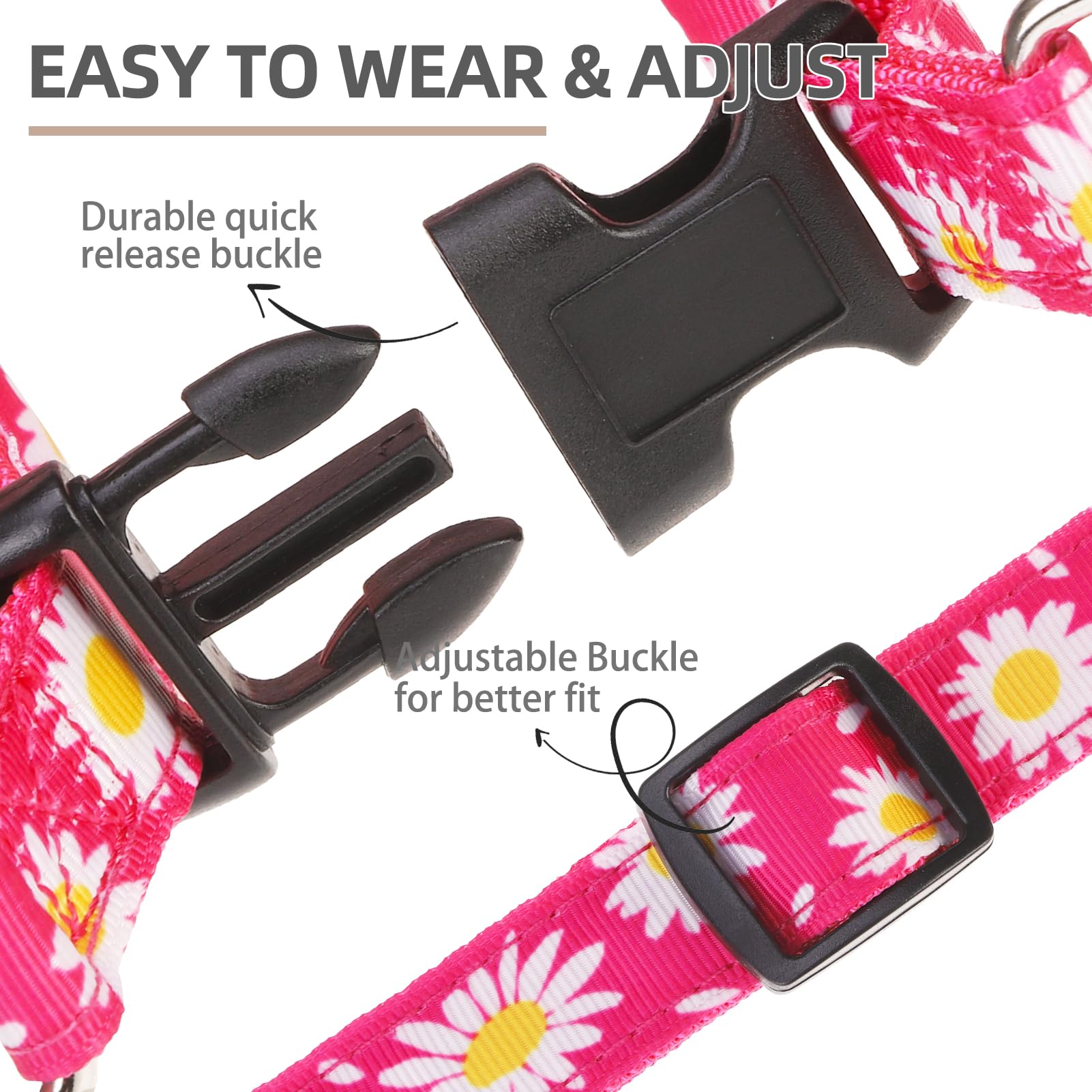 Material duradero y cómodo de PUPTECK, ideal para paseos diarios