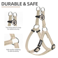 Arnés Pupteck con material duradero de nylon, comodidad durante caminatas diarias.