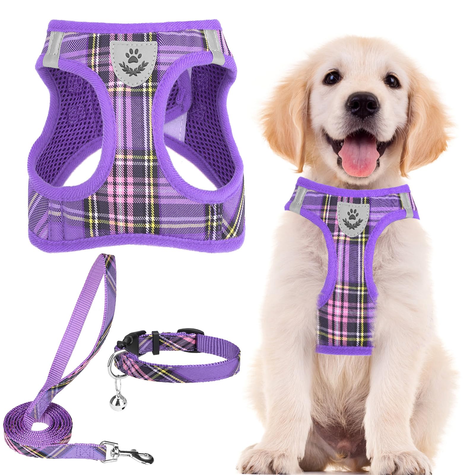 PUPTECK arnés ajustable para perro, frente cómodo para caminatas