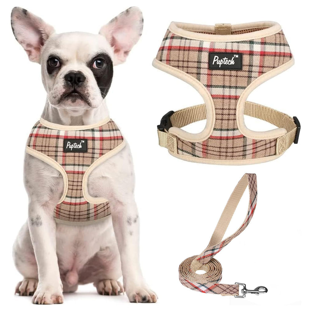 PUPTECK arnés perro malla suave vista frontal para paseos cómodos