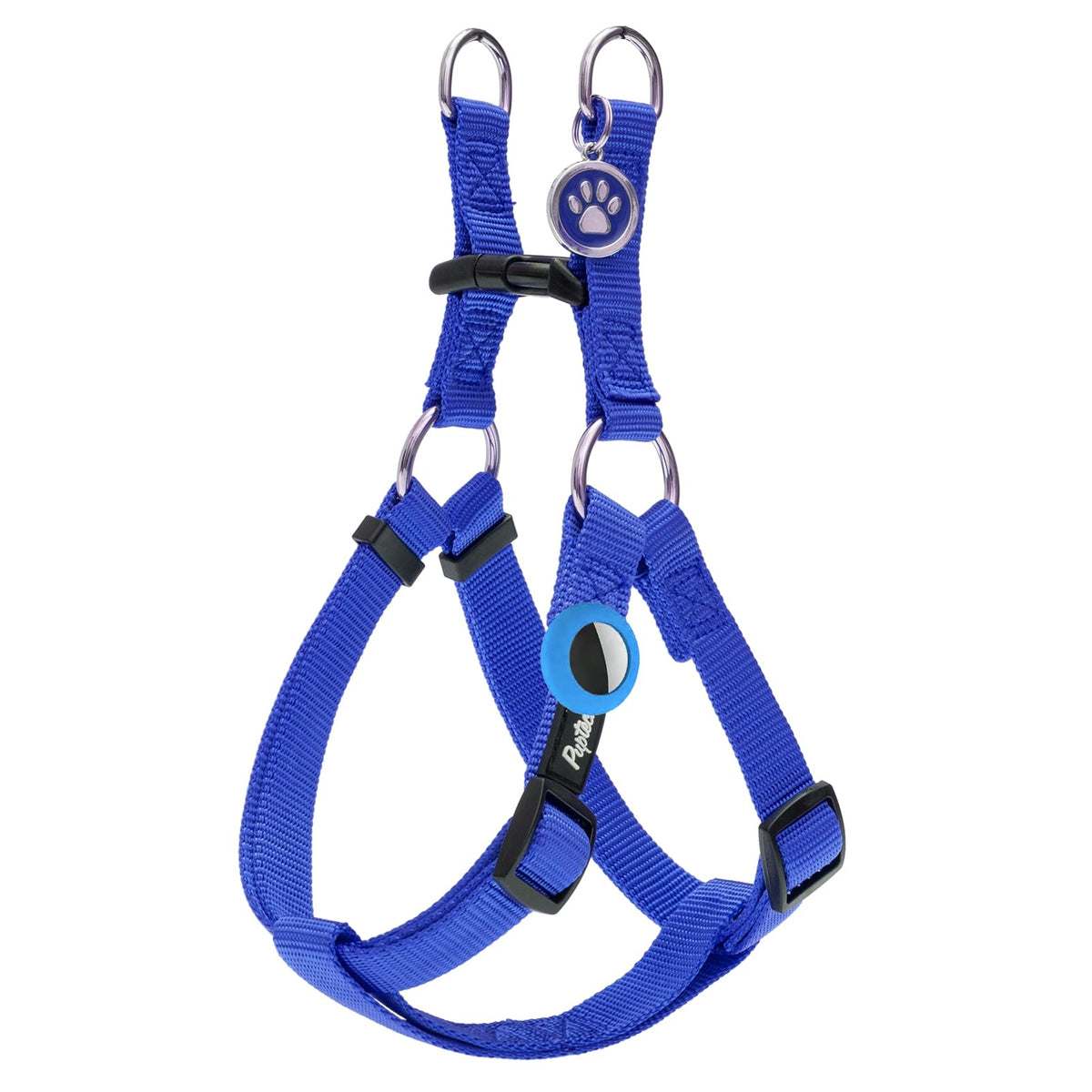 Arnés Pupteck sin tirón para paseos más controlados en azul marino, talla L.