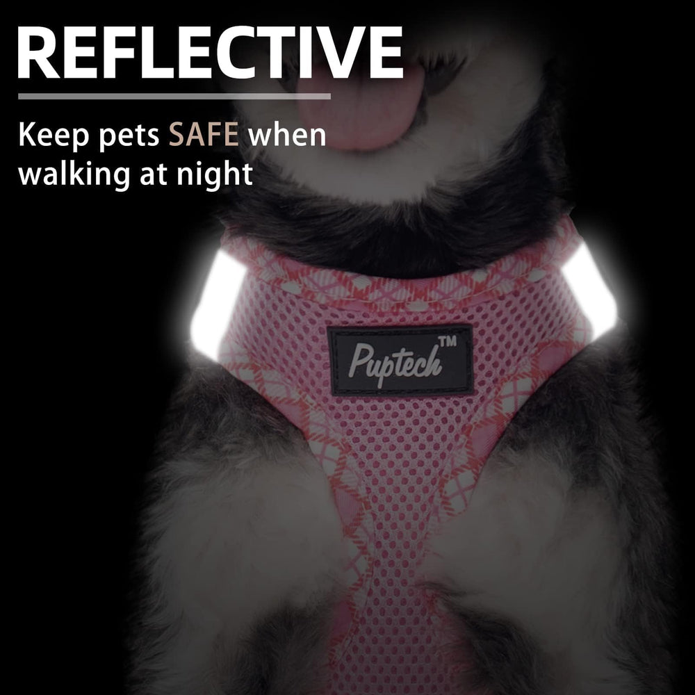 Arnés PUPTECK talla pequeña, ajuste cómodo para razas pequeñas.