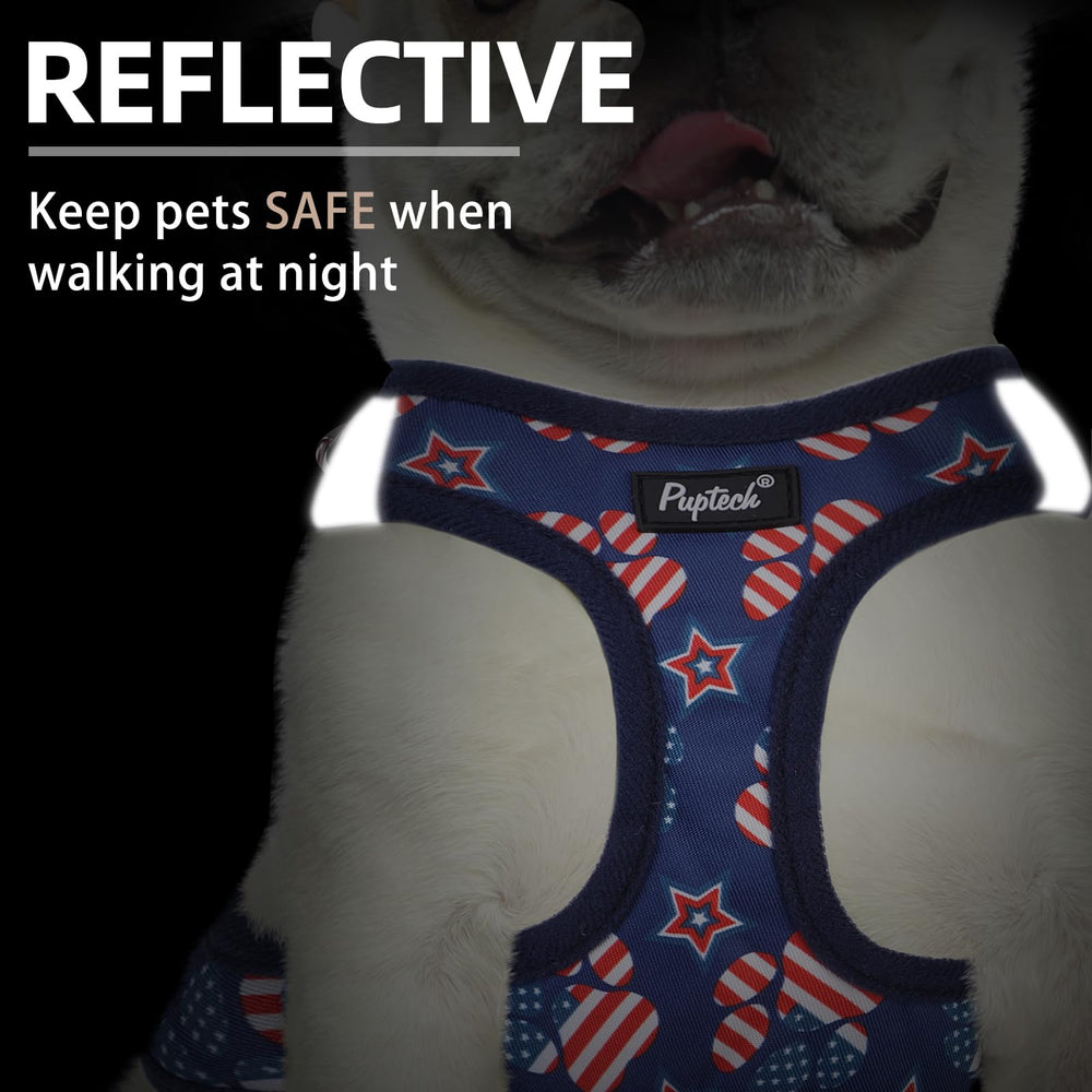 Arnés PUPTECK reflectante para caminatas nocturnas seguras.