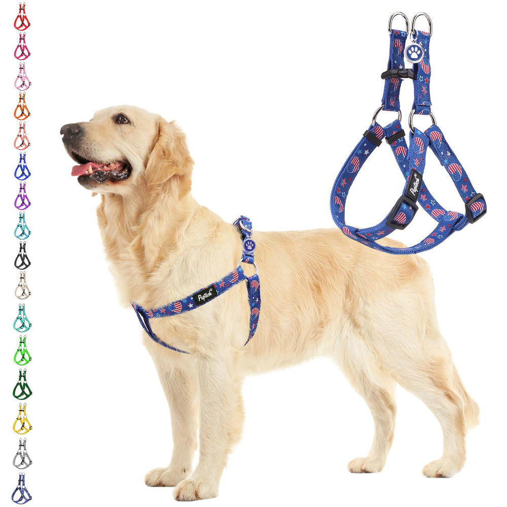 Arnés Pupteck sin tirones con diseño triangular para paseos más controlados.