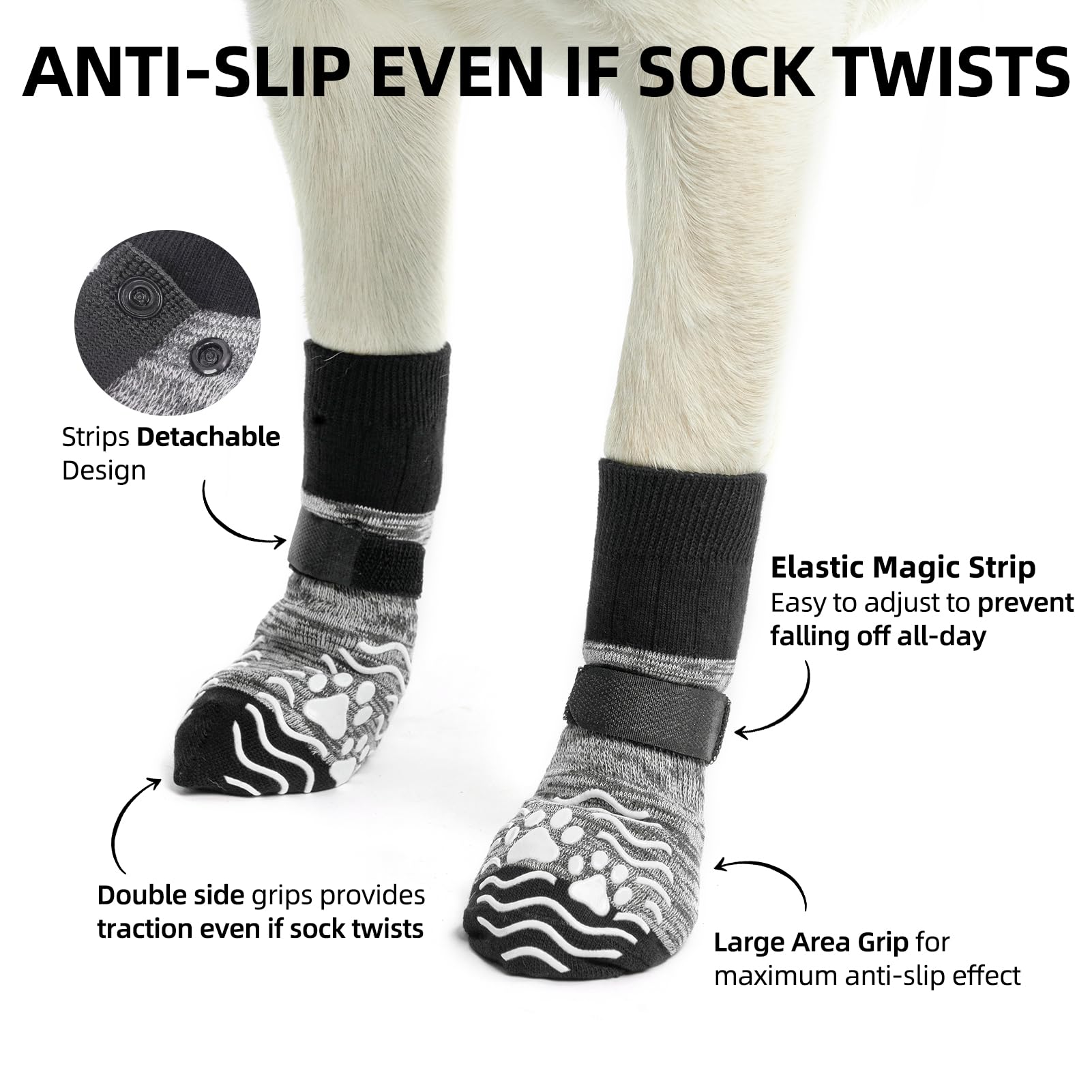 PUPTECK botas antideslizantes para perros protegen las patas en superficies calientes