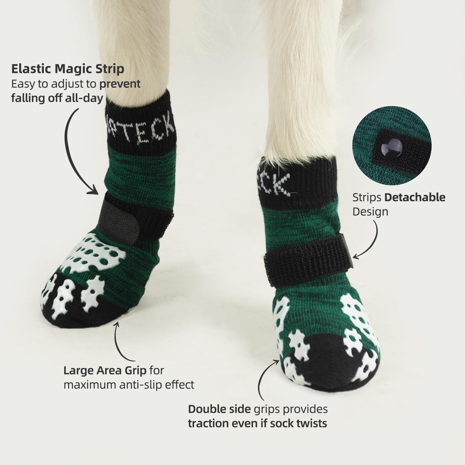 Pupteck calcetines con correas ajustables evitan caídas durante el paseo
