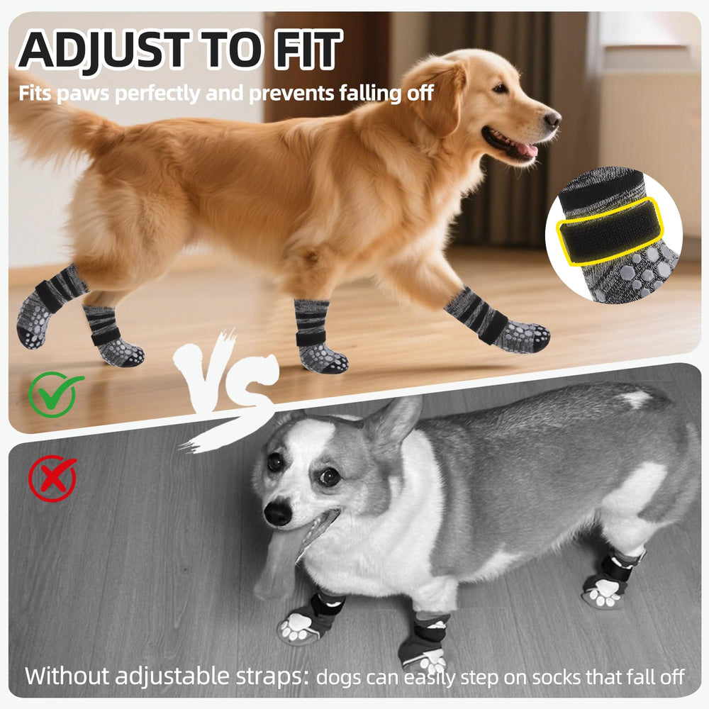 Calcetines para perros, ajuste cómodo y elástico con PUPTECK.