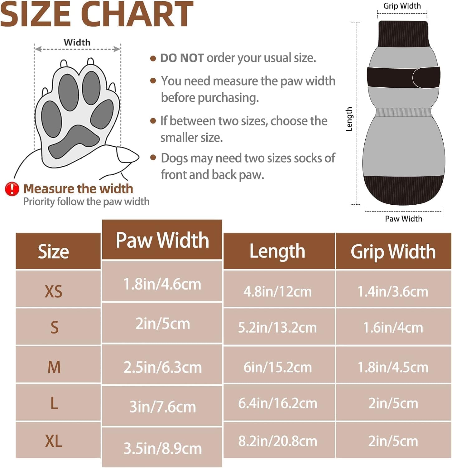 PUPTECK calcetines con agarre doble para patitas en pisos planos.