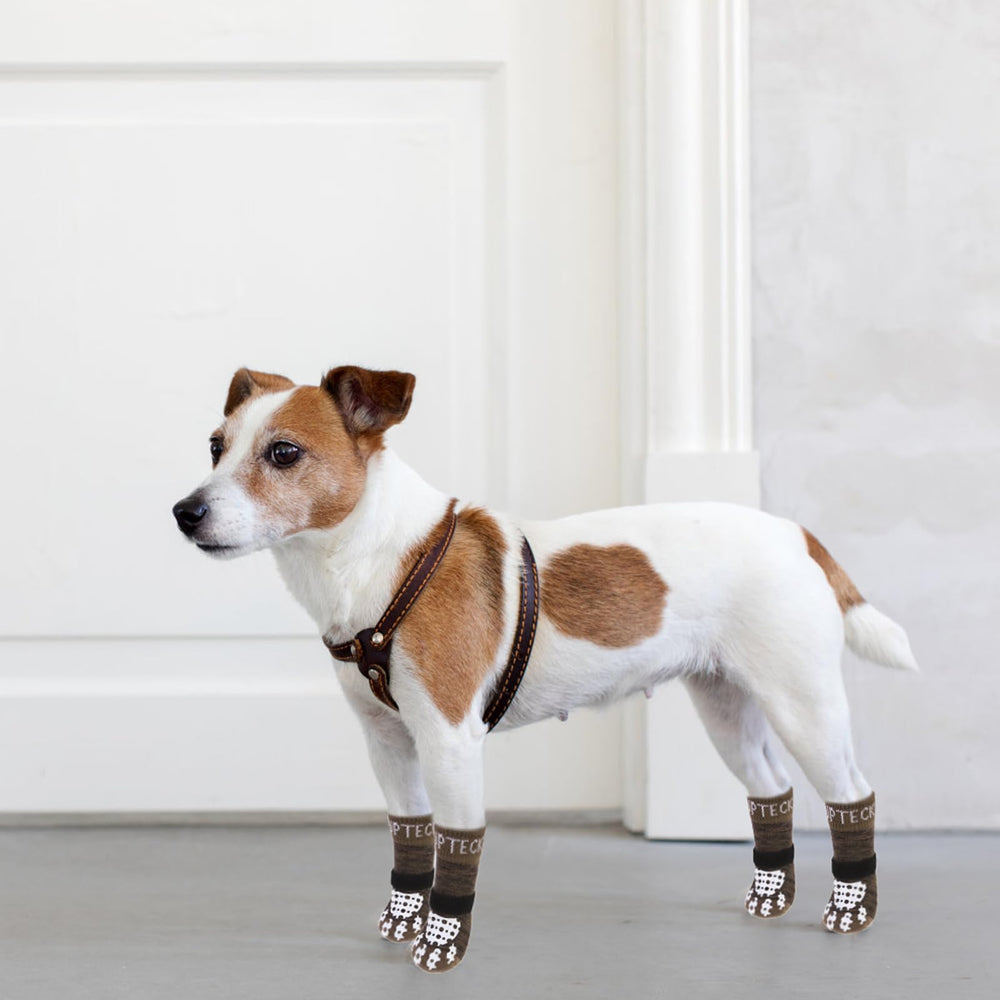 Diseño ligero y fácil de lavar para calcetines de perro PUPTECK.