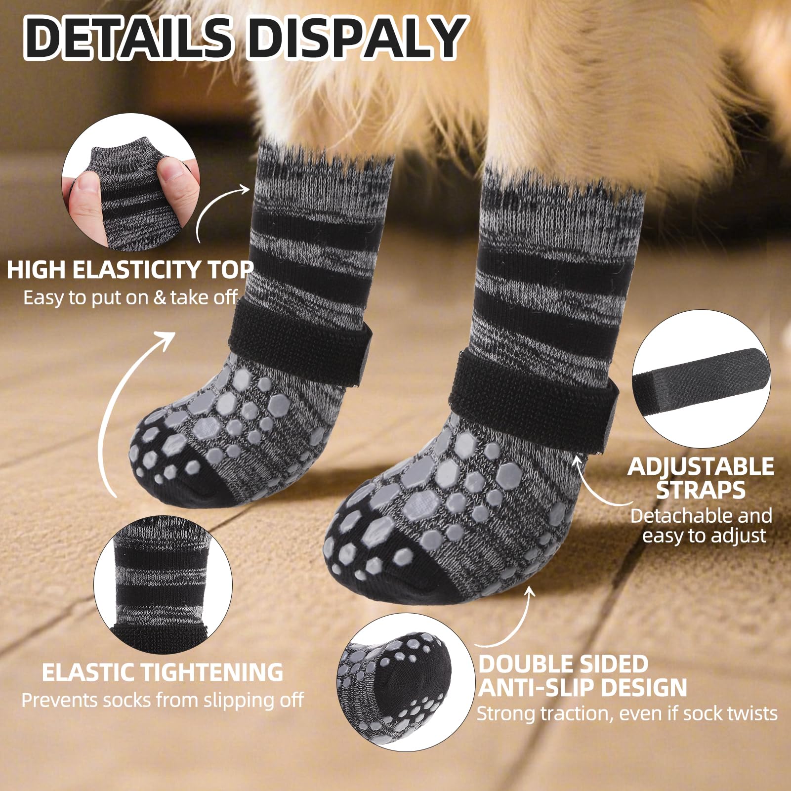 PUPTECK calcetines, protección térmica para pavimento caliente y frío.