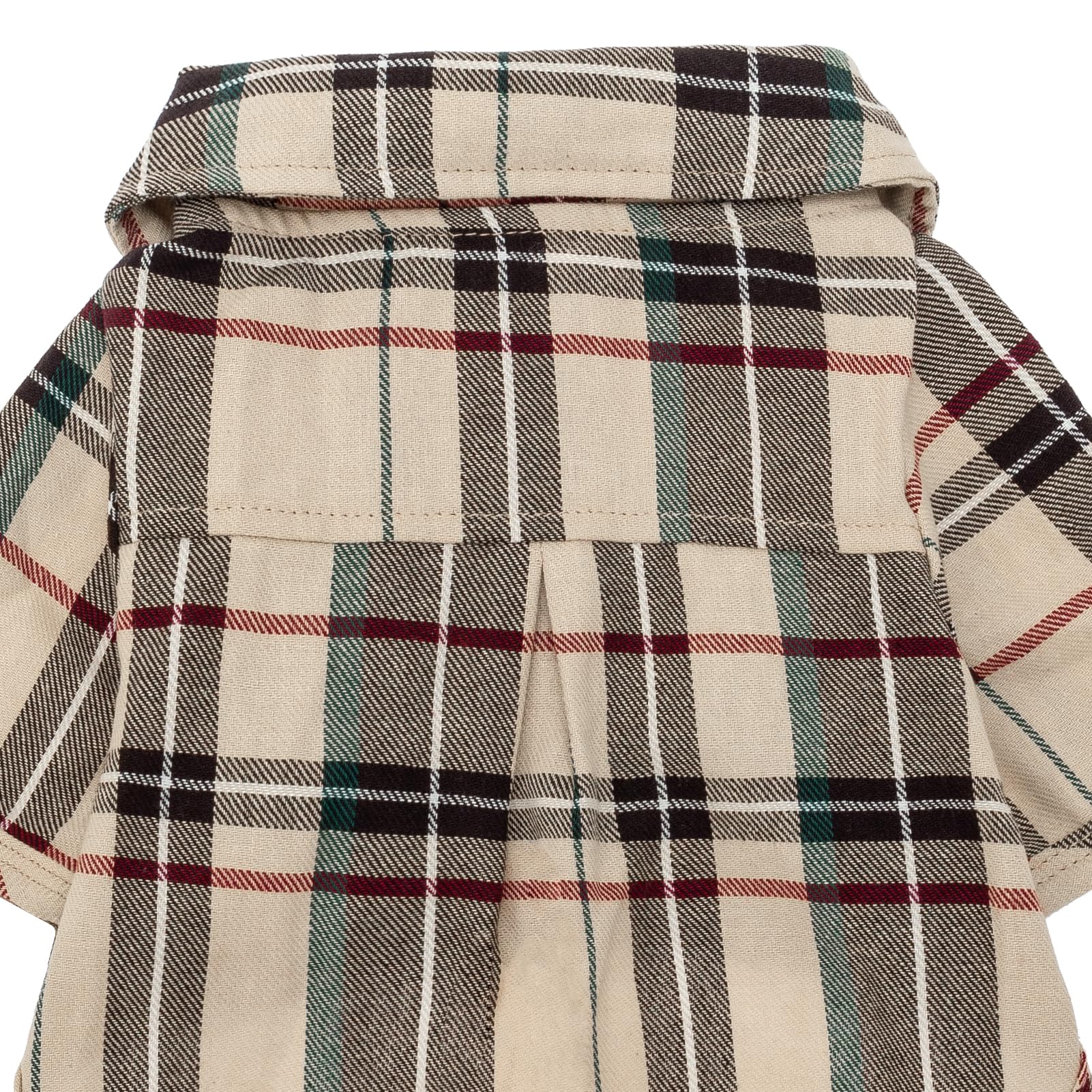 PUPTECK camisa-perro-cuadros-ajuste-talla, ajuste seguro según medidas.