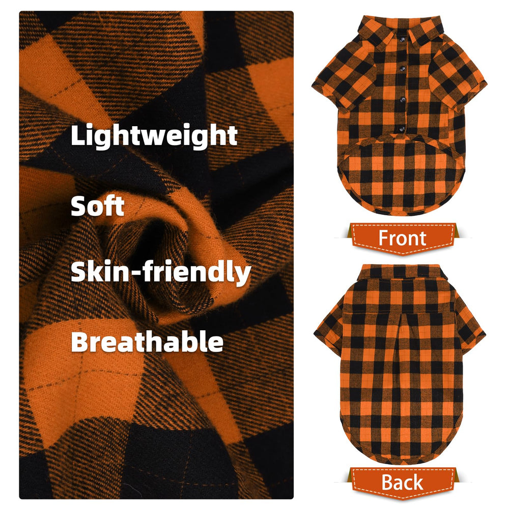 PUPTECK camisa para perro, vista trasera, diseño clásico que destaca.