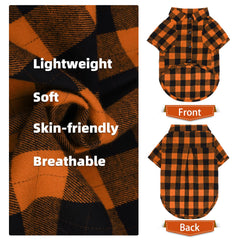 PUPTECK camisa para perro, vista trasera, diseño clásico que destaca.