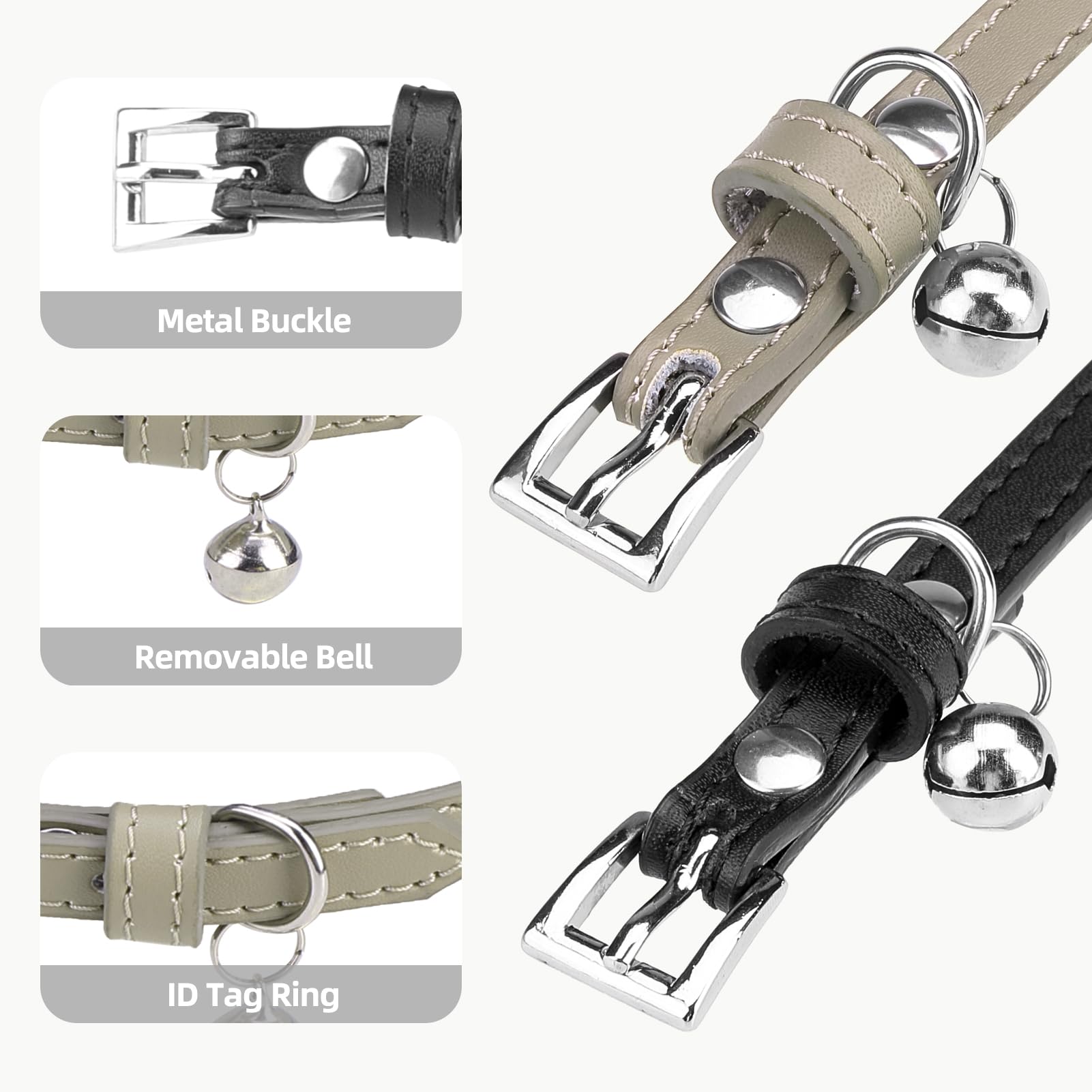 Collar ajustable para gatos de PUPTECK, tallas diversas