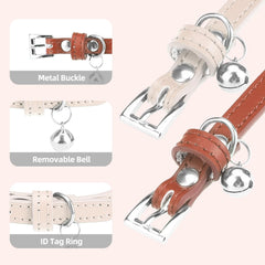 Detalle de cuero suave de PUPTECK, material duradero para uso diario