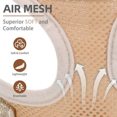 PUPTECK correa a juego beige para mayor control en caminatas