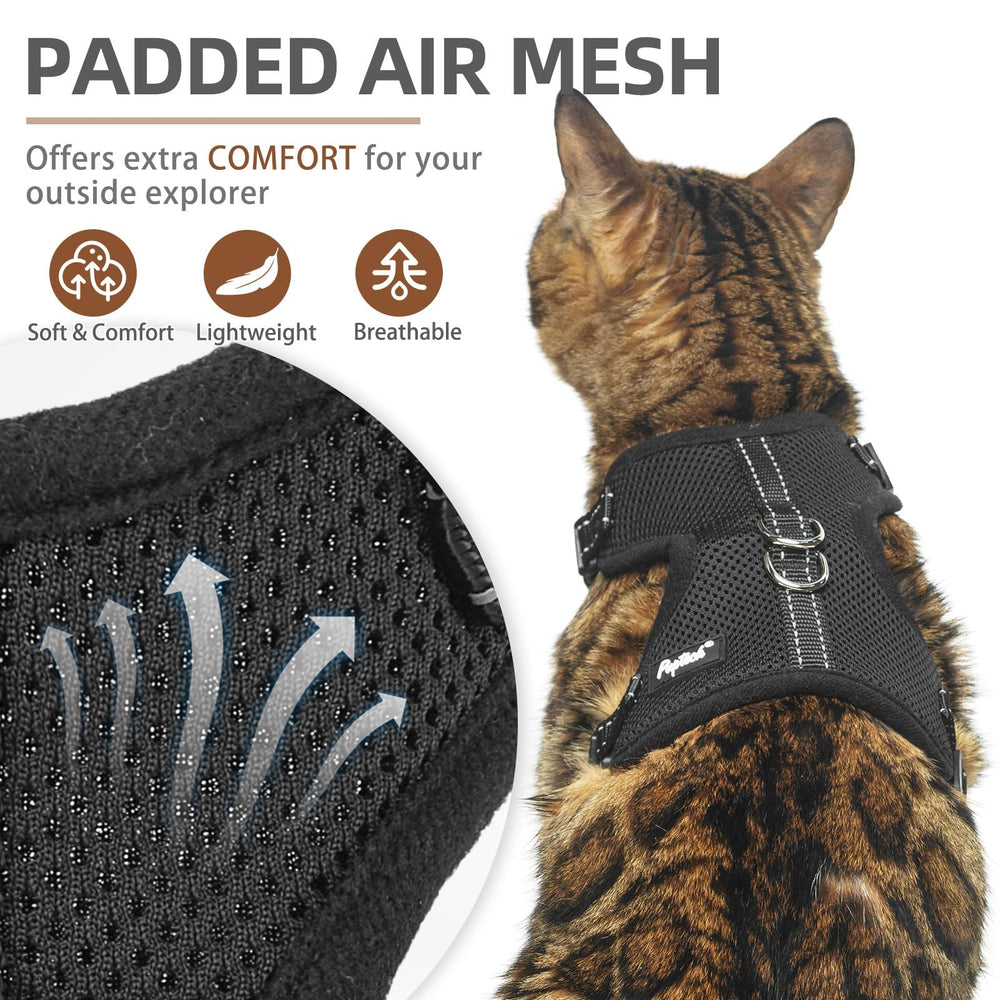 Pupteck correa gato ajustable con malla suave para comodidad diaria