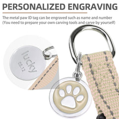 Etiqueta ID metálica DIY Pupteck, personaliza con nombre de tu mascota.