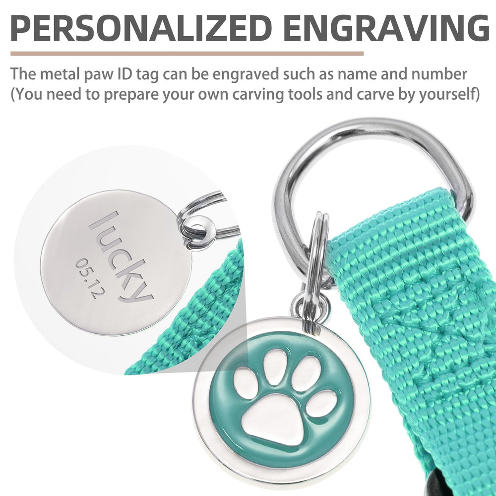 PUPTECK etiqueta de identificación, diseño personalizable para grabar nombre del perro.