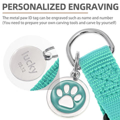 PUPTECK etiqueta de identificación, diseño personalizable para grabar nombre del perro.