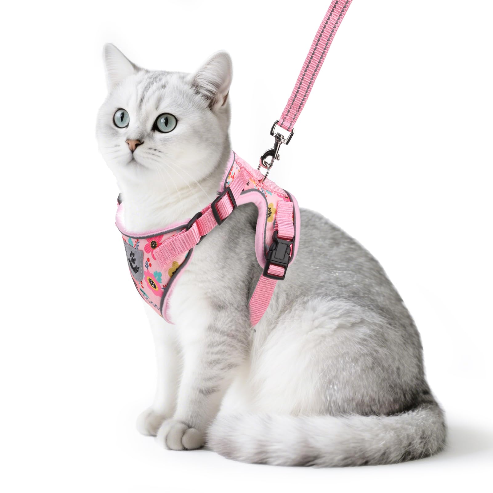PUPTECK arnés para gato que evita escapar durante el paseo