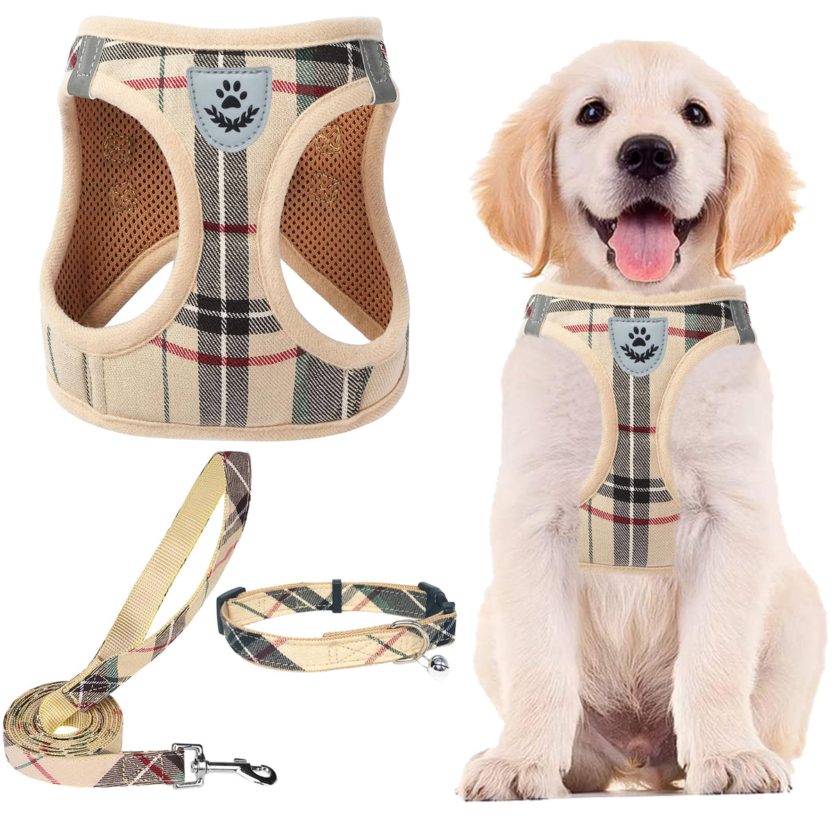 PUPTECK arnés ajustable para perros, cómodo y seguro en paseos diarios.