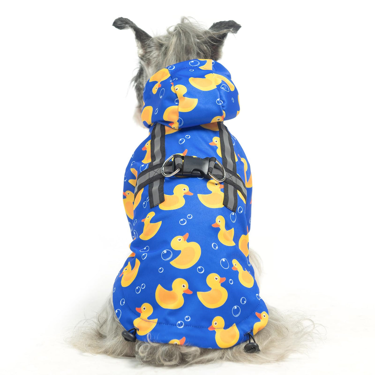 PUPTECK chubasquero para perro con capucha y arnés integrado protege contra la lluvia