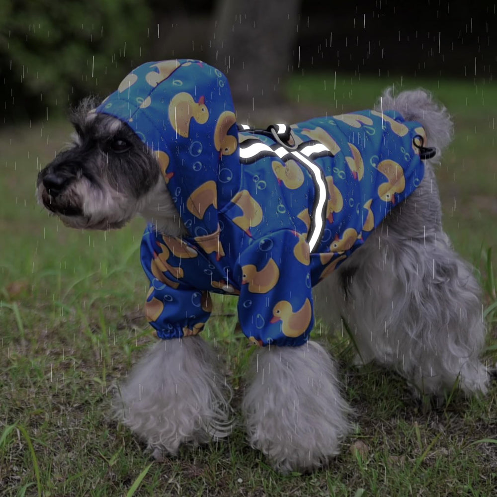 PUPTECK chubasquero impermeable de doble capa mantiene seco al perro