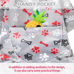 PUPTECK pijama para perro bolsillo-dorso, práctico para snacks