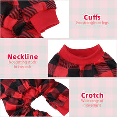 PUPTECK pijama perro cuello elástico, movimiento cómodo.
