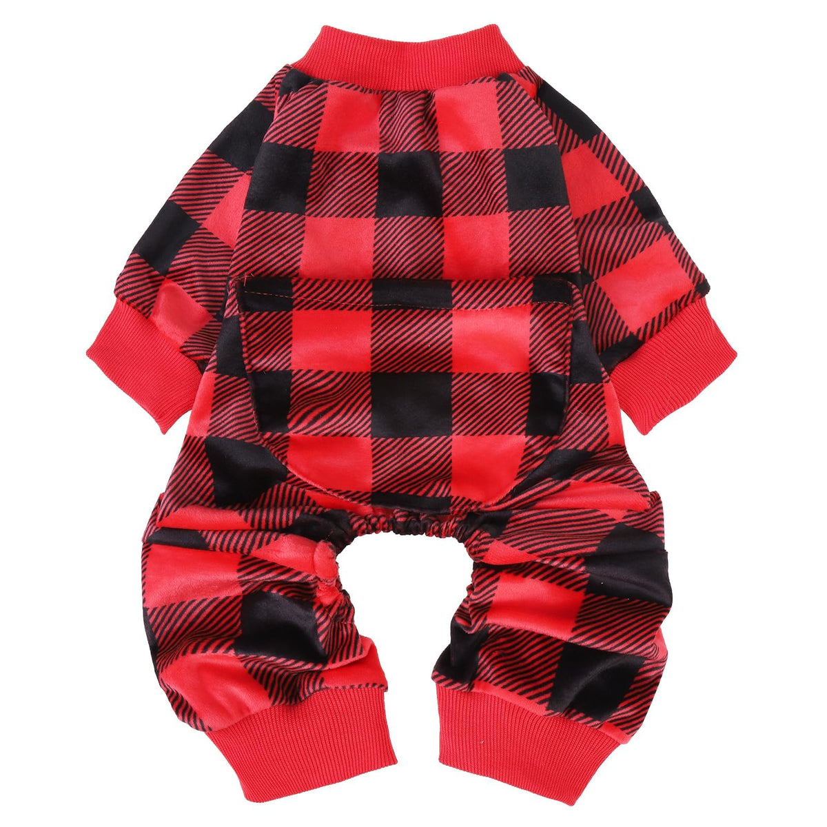PUPTECK pijama perro suave felpa, vista frontal para comodidad diaria.