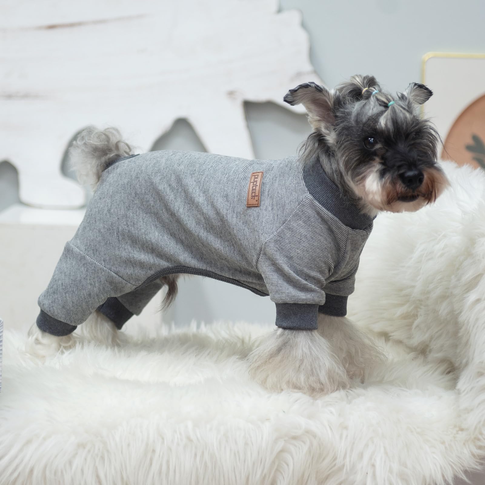 PUPTECK pijama para perros: lavado a máquina para mayor practicidad.