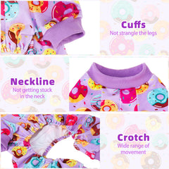 Pupteck pijamas perro bolsillo decorativo, práctico para snacks