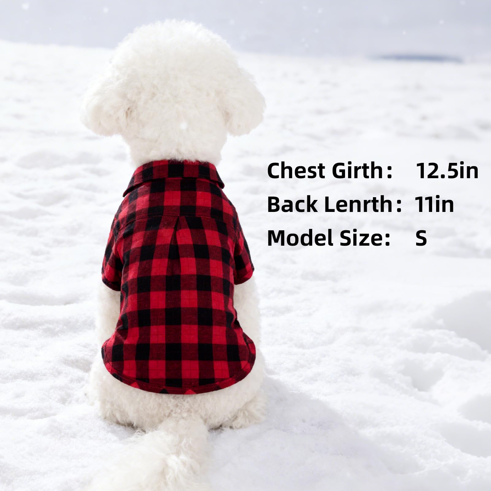 PUPTECK camisa plaid roja para perro, diseño clásico para eventos.