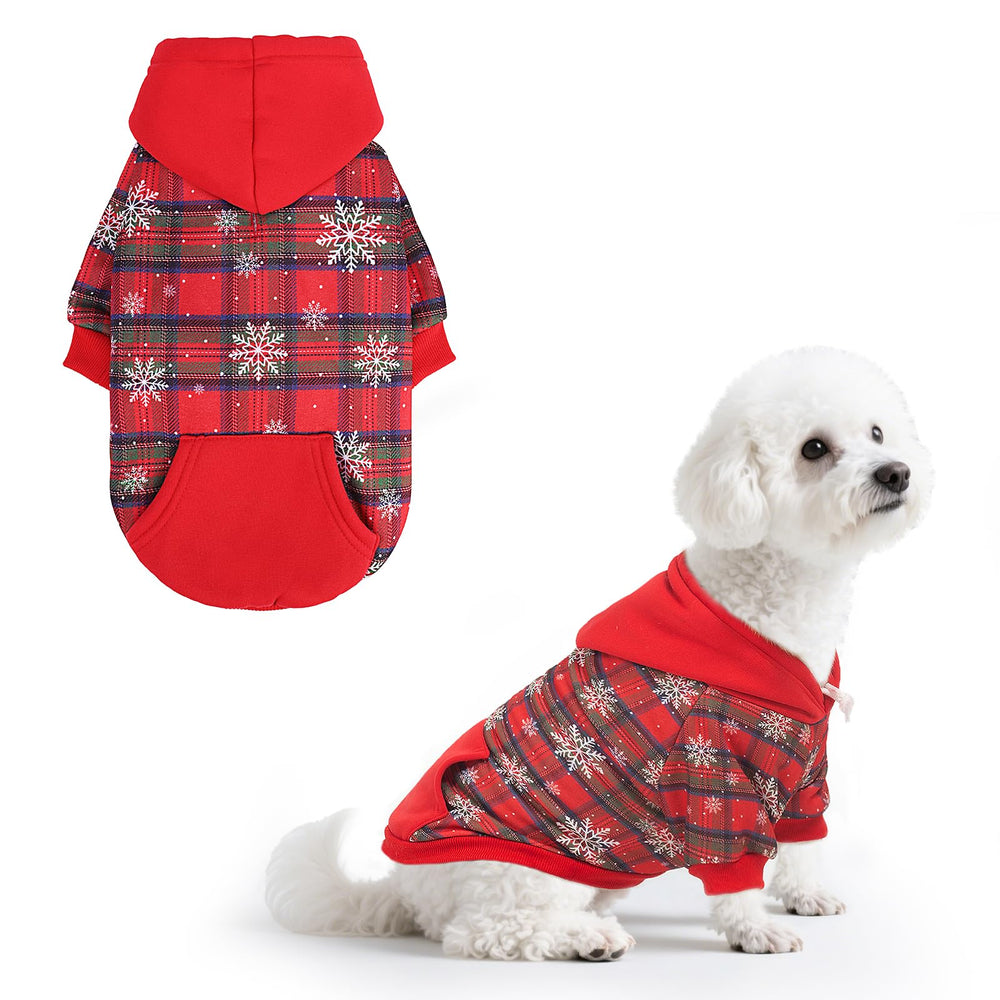 PUPTECK sudadera para perros con capucha frontal, calor cómodo para paseos.
